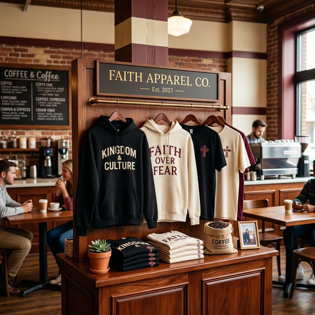 Christian streetwear on display